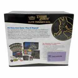 Pokemon TCG: Crown Zenith Sword & Shield Elite Trainer Box ETB New Sealed - Image 3