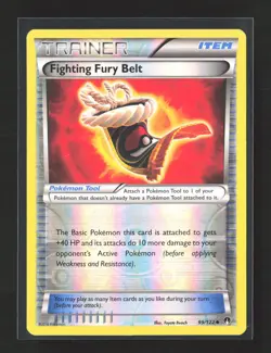 Pokemon XY - BREAKpoint #99/122 Uncommon Fighting Fury Belt - Image 1