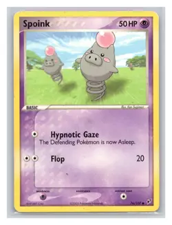 Pokemon TCG Spoink 76/107 Deoxys Normal MP - Image 1