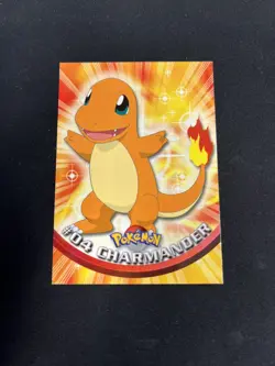 1999 Topps Pokemon TV Animation Series 1 - Charmander #04 Blue Logo Non Holo - Image 1