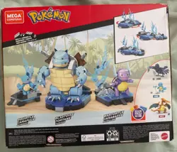 Mega Construx Pokemon Squirtle Wartortle Blastoise Evolution Set 379pcs New - Image 2