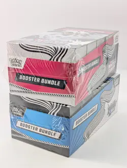 Pokemon SV10.5 Black Bolt White Flare Sealed LOT 2 Booster Bundle Display Case - Image 3