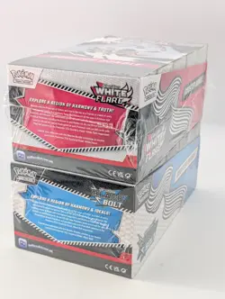 Pokemon SV10.5 Black Bolt White Flare Sealed LOT 2 Booster Bundle Display Case - Image 4