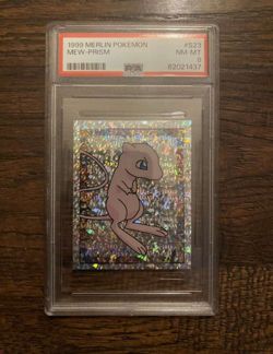 1999 merlin pokemon mew prism psa 8 - Image 1