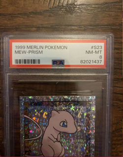 1999 merlin pokemon mew prism psa 8 - Image 2