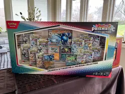 Pokemon TCG Scarlet And Violet Prismatic Evolutions Lucario ex & Tyranitar ex - Image 1