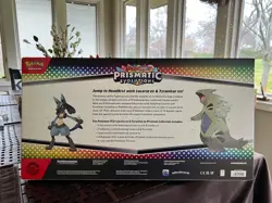 Pokemon TCG Scarlet And Violet Prismatic Evolutions Lucario ex & Tyranitar ex - Image 2