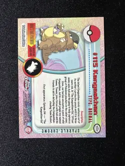 2000 Topps Chrome Pokemon Series 2 Kangaskhan #115 Sparkle Very Rare - Image 2