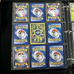 Pokemon Vintage Cards (METAL CUSTOM MEW) Binder Pages Lot - Image 2