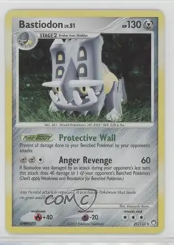 Cosmos Holo - Bastiodon Pokemon Diamond & Pearl Mysterious Treasures #21 2007 - Image 1