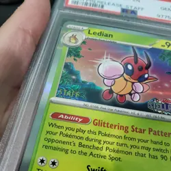 2024 Pokemon: LEDIAN SVP 133 - [STAFF] [Stellar Crown] - Prerelease - PSA 10 ?? - Image 2