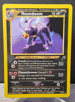 Pokemon TCG Houndoom 23/75 - Neo Discovery - Non-Holo Rare - Vintage WOTC - Image 1