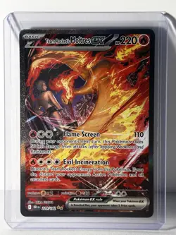 Pokemon Team Rockets Moltres ex 229/182 SIR Destined Rivals NM/M - Image 1