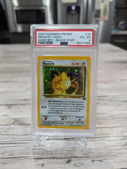 PSA 4 - 2000 Pokemon Promo - Meowth Holo - Game Boy - Black Star Promo #10 EX-MT - Image 1