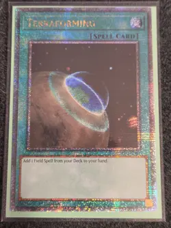 Yugioh Terraforming BLMR-EN087 Quarter Century Secret Rare 1st Edition NM - Image 1