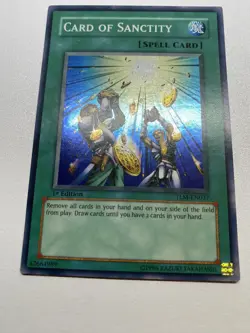 Yugioh Card Sanctity Super Rare 1st Edition TLM-EN037 MP - Image 1