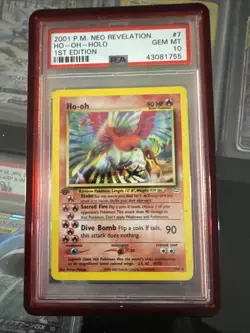 Pokemon TCG Ho-Oh Neo Revelation Holo Card 7/64 1st Edition Rare PSA 10 - Image 1