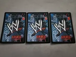 WWE Raw Deal TRISH'S CHICK KICK TRISH STRATUS BABE YEAR EUGENE 3 CARD SET NWO - Image 2