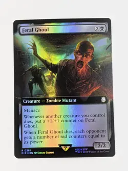 Feral Ghoul - PIP 0381 - MTG Magic the Gathering Fallout Extended Art Foil - Image 1