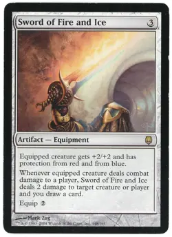 Sword of Fire and Ice 148/165 Darksteel 2004 (DST) Heavily Played HP MTG Magic - Image 1