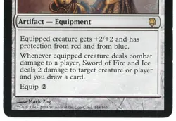 Sword of Fire and Ice 148/165 Darksteel 2004 (DST) Heavily Played HP MTG Magic - Image 4
