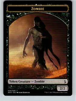 Magic the Gathering Gideon of the Trials Emblem Zombie Token Amonkhet MTG - Image 2