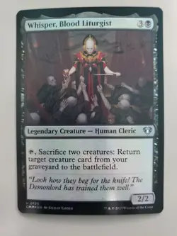 MTG Whisper, Blood Liturgist Commander Masters 0198 Foil Uncommon - Image 1
