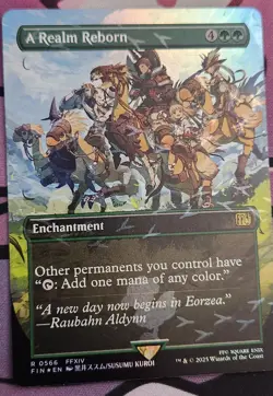A Realm Reborn Borderless Chocobo Track FOIL MTG Final Fantasy - Image 1