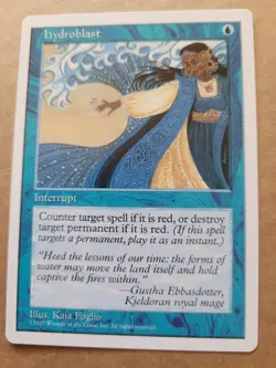 Hydroblast MTG 5th Fifth Edition Magic The Gathering 1997 Blue (Kaja Foglio) LP - Image 1