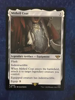 MTG Mithril Coat Rare # 245 - The Lord of the Rings: Tales of Middle-earth - LP - Image 1