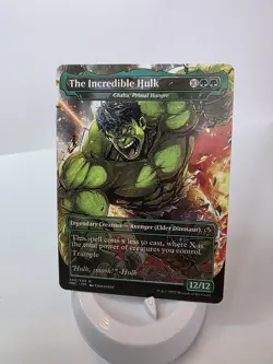 The Incredible Hulk Borderless Playtest Card Mtg Regular Finish Marvel Comics - Image 2