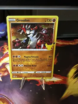 2021 Groudon 17/25 - Holo Rare 25th Anniversary Celebrations NM/MINT Pokemon TCG - Image 1
