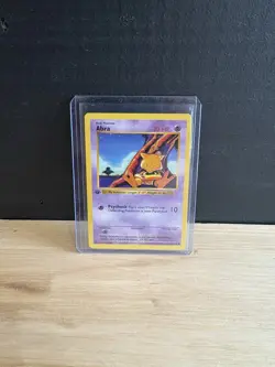 Pokemon TCG Abra Base Set 43/102 1st Edition Never Played Near Mint - Image 1