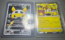 Pretend Team Skull Pikachu SM/P #013 #014, Poncho Pikachu Set, Pokemon - Image 1