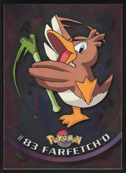 Farfetch'd SILVER HOLO - 83 - 1st Print Pokemon Topps Series 2 - Blue Logo US - Image 1
