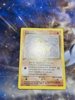 Sandshrew 62/102 Base Set 1st Edition FRENCH Vintage WOTC 1999 Pokemon NM ? - Image 4