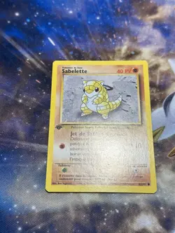 Sandshrew 62/102 Base Set 1st Edition FRENCH Vintage WOTC 1999 Pokemon NM ? - Image 5