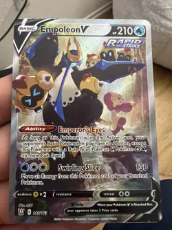 Pokemon Empoleon v Alternate Full Art Holo Card 146/163 SWSH05 Battle Styles LP - Image 1