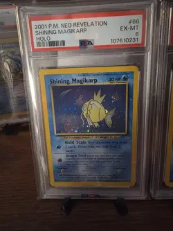PSA 6 Shining Magikarp Neo Revelation 2001 Holo 66/64 Pokemon - Image 1