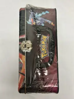 Pokemon Charizard TCG Sealed Tin Lunch Box A Treasure Chest Packed with Goodies - Image 5