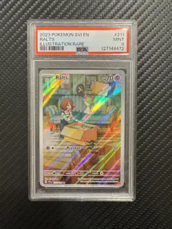 2023 Pokemon Scarlet & Violet Ralts 211/198 - PSA 9 - Mint - Image 1