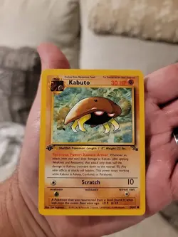 Pokemon TCG Kabuto Fossil 1st Edition Common Card 50/62 Regular - Image 4