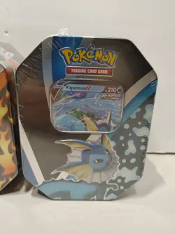 Pokemon Eevee Evolution tins Flareon Jolteon Vaporeon V Evolving Skies set lot - Image 4