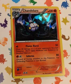 Pokemon TCG Chandelure 20/99 Next Destinies *Cracked Ice* Holo English 2012 - Image 1