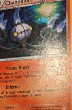 Pokemon TCG Chandelure 20/99 Next Destinies *Cracked Ice* Holo English 2012 - Image 5