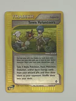 Town Volunteers - 136/147 Aquapolis - Pokemon TCG - 2003 - Image 1