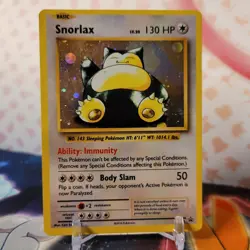 Snorlax XY179 XY Black Star Promo HOLO Pokemon Card - LP - Image 1