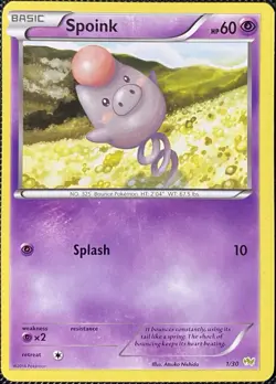 Spoink 1/30 XY Trainer Kit: Sylveon & Noivern Regular - Pokemon Card - Image 1