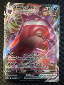 Pokemon Sword & Shield Fusion Strike Gengar VMAX 157/264 Holo Ultra Rare NM - Image 1