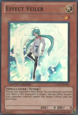 Yugioh! MP Effect Veiler - ORCS-ENSE1 - Super Rare - Limited Edition Moderately - Image 1